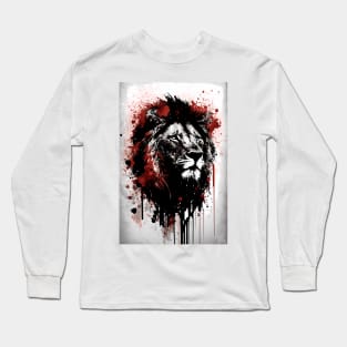 Lion Ink Painting Long Sleeve T-Shirt